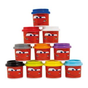 Disney Cars Polybag With 10 Pots And 3D Caps 280gr