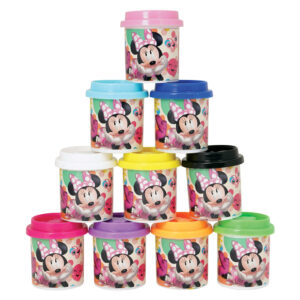 Disney Minnie Dough Set With 10 Pots And 3D Caps 500gr