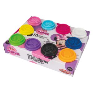 Disney Minnie Dough Set With 10 Pots And 3D Caps 500gr