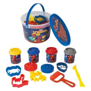 Spiderman Bucket With 4 Pots – 3D Caps & 8 Tools