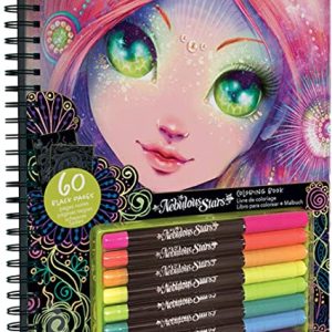 Nebulous Stars Black Pages Coloring Book