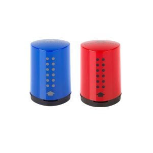 FABER-CASTELL Grip Mini sharpening box, red/blue