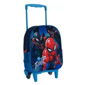 Kindergarten School Bag Trolley 3D Spider-Man