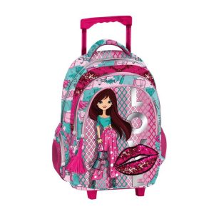 Primary School Bag Trolley Fashion Girl
