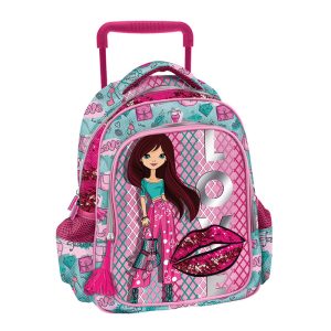 Kindergarten School Bag Trolley Fashion Girl