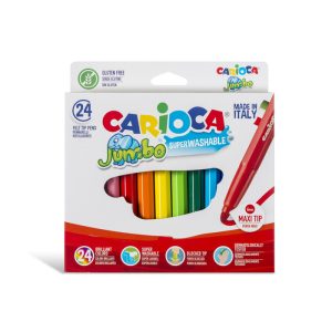 CARIOCA Maxi Tip Felt Tip Pens Jumbo – 24 Pcs