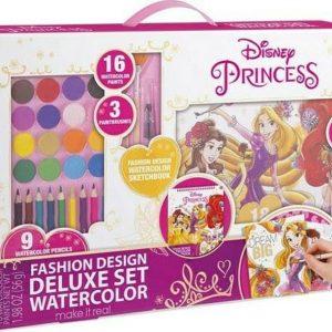 Make it Real Disney Princess: Fashion Design Deluxe Set Watercolor