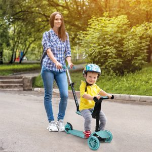 Shoko Kids Scooter Convertible 3 In 1 Light Blue Color