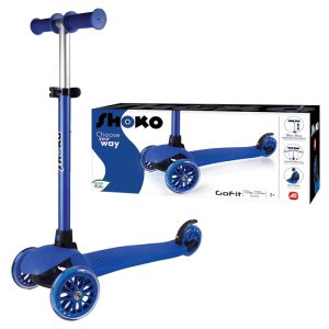 Shoko Kids Scooter Go Fit With 3 Wheels Blue Color