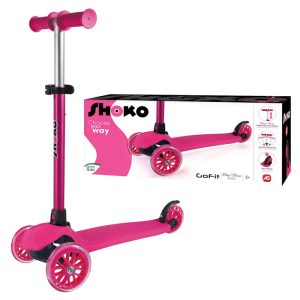 Shoko Kids Scooter Go Fit With 3 Wheels Pink