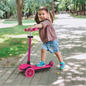 Shoko Kids Scooter Go Fit With 3 Wheels Pink