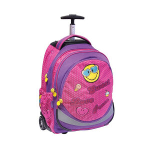 Primary School Bag Trolley Smiley Emoji