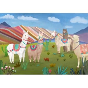 Unicorns and Llamas puzzle 70 pieces