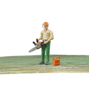 BRUDER Figure Forestry worker with accessories