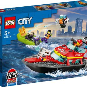 LEGO® City Fire Rescue Boat 60373 Building Toy Set (144 Pieces)