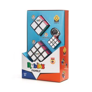 Spin Master Κύβος Rubik Family Pack: 3×3 μπρελόκ + 2×2 μίνι + 3×3 κλασικό