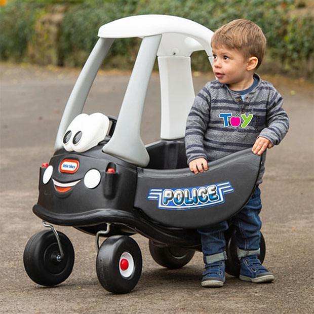 Little tikes cozy coupe best sale police car with siren