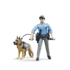 BRUDER Figure Police officer with dog
