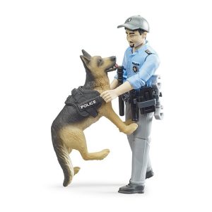 BRUDER Figure Police officer with dog