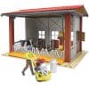 BRUDER Cow Barn with Milking Machine, Cow, Figure