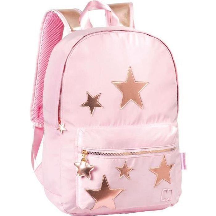 Primary School High School Bag Backpack Marshmallow Stars Pink Toy Shop