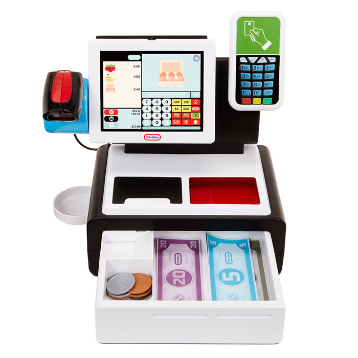 Little tikes grocery store checkout register hot sale