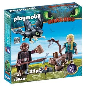 Playmobil Ο Ψάρης και η Άστριντ με ένα Δρακούλη