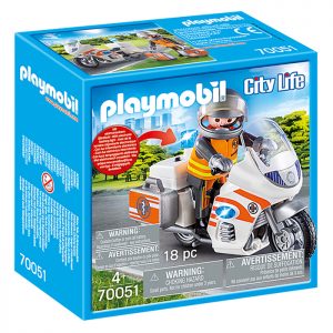 Playmobil Διασώστης με Μοτοσικλέτα