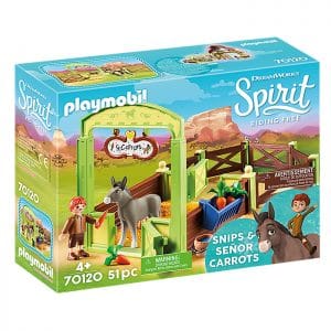 Playmobil Snips and Señor Carrots with Horse Stall