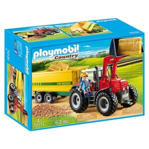 Playmobil Tractor with Feed Trailer