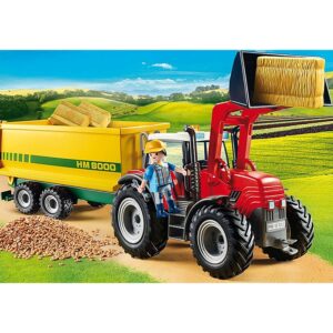 Playmobil Tractor with Feed Trailer