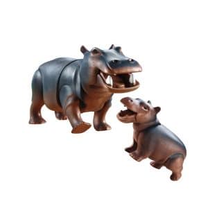 Playmobil Hippo with Calf