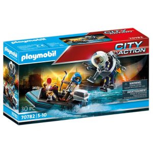 Playmobil Police Jet Pack with Boat