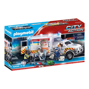 Playmobil Rescue Vehicles: Ambulance with Lights and Sound