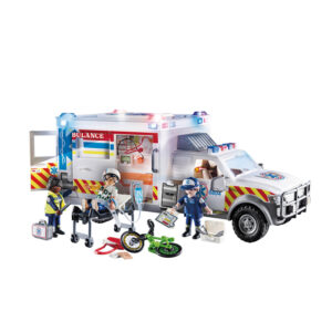 Playmobil Rescue Vehicles: Ambulance with Lights and Sound