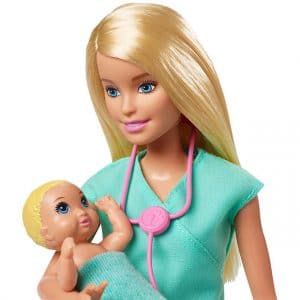 Barbie® Baby Doctor Playset with Blonde Doll, 2 Infant Dolls, Exam Table and Accessories