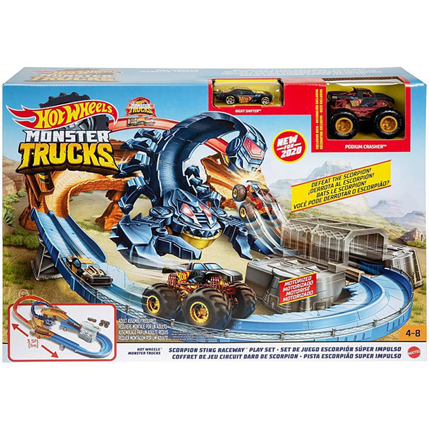 Hot Wheels Monster Truck Scorpion Sting Raceway Toy Shop
