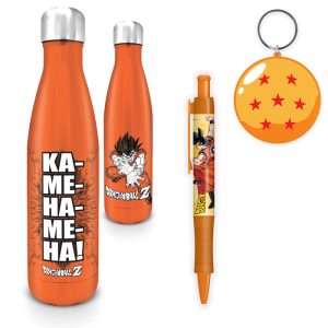 Dragon Ball Z (Saiyan Power) Water Bottle, Pen & Magnet Accessory Gift Set