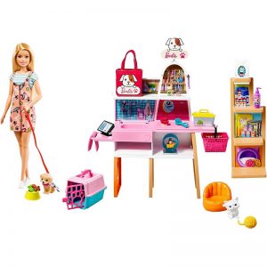 Barbie® Boutique Playset with 4 Pets