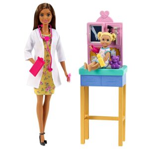 Barbie® Career Pediatrician Playset, Brunette Doll