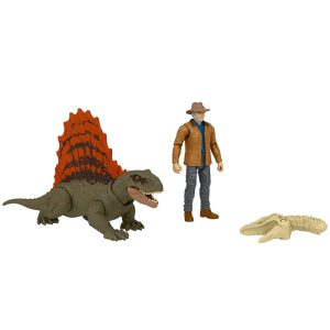Jurassic World Dominion Σετ Δεινόσαυρος & Φιγούρα Dr. Alan Grant & Dimetrodon