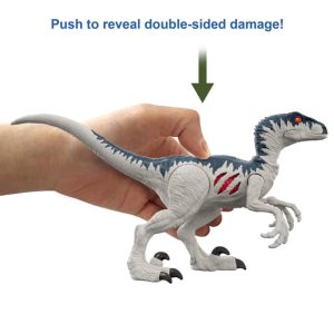 Jurassic World Dominion Extreme Damage Velociraptor Δεινόσαυρος Με Σπαστά Μέλη