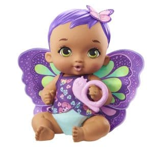 Mattel My Garden Baby:Feed & Change Baby Butterfly Doll Purple