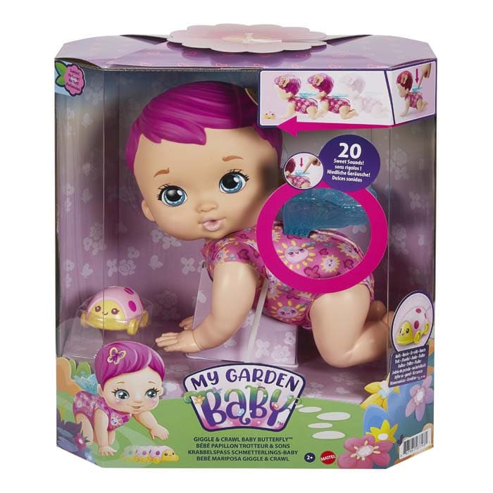 Mattel My Garden Baby: Giggle and Crawl Baby Butterfly Doll