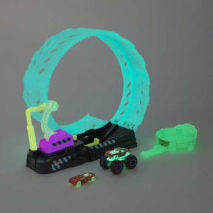 Hot Wheels Monster Trucks Πίστα Λουπ Glow-In-Dark