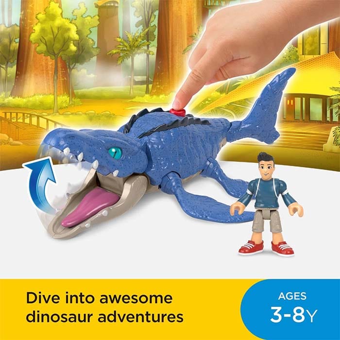 Imaginext Jurassic World Camp Cretaceous Mosasaurus Kenji Toy Shop