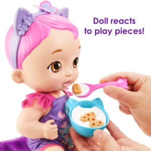 Mattel My Garden Baby: Feed & Change Baby Butterfly Doll – Magenta