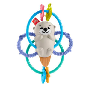 Fisher-Price Baby Rattle Teething, Twist & Teethe Otter