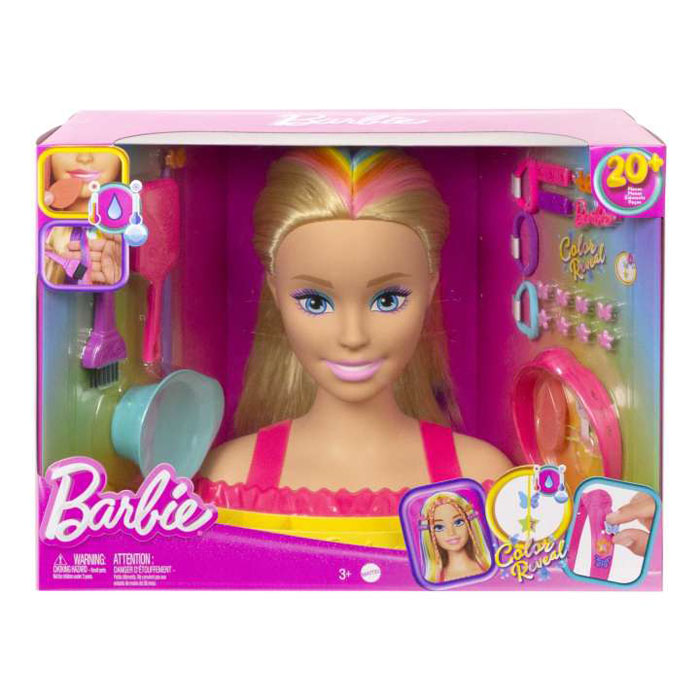 Barbie Deluxe Styling Head With Color Reveal Accessories Toy Shop