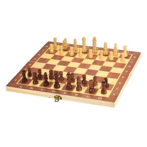 Wooden Chess &  Backgammon Set
